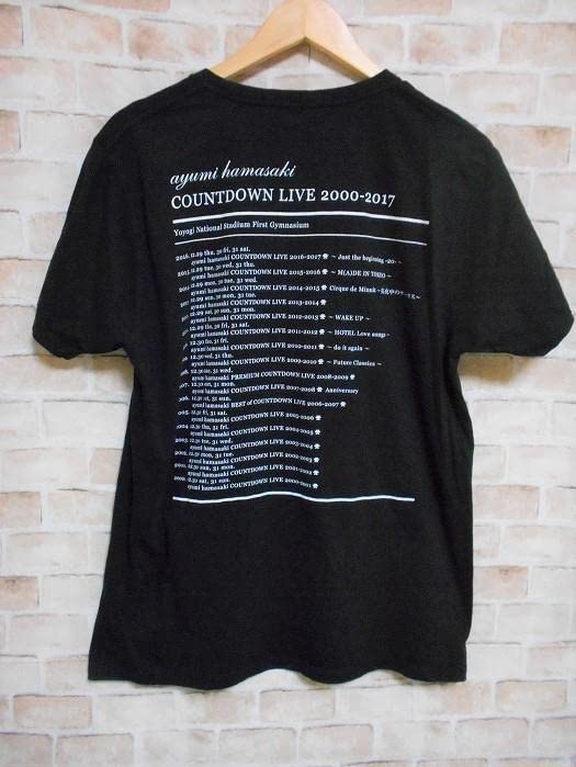 浜崎あゆみ COUNTDOWN LIVE Tシャツ 2016-2017 Amazon.co.jp: 浜崎あゆみ スタッフ COUNTDOWN LIVE 16-17 Tシャツ